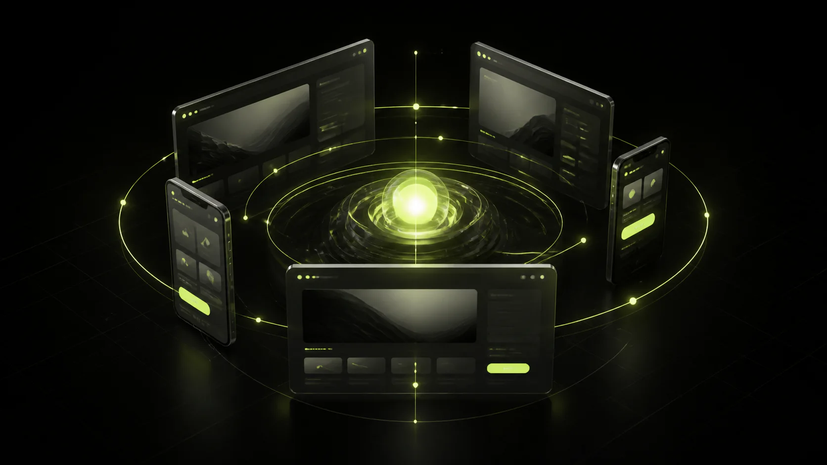 Ilustración 3D de la modalidad presencia digital