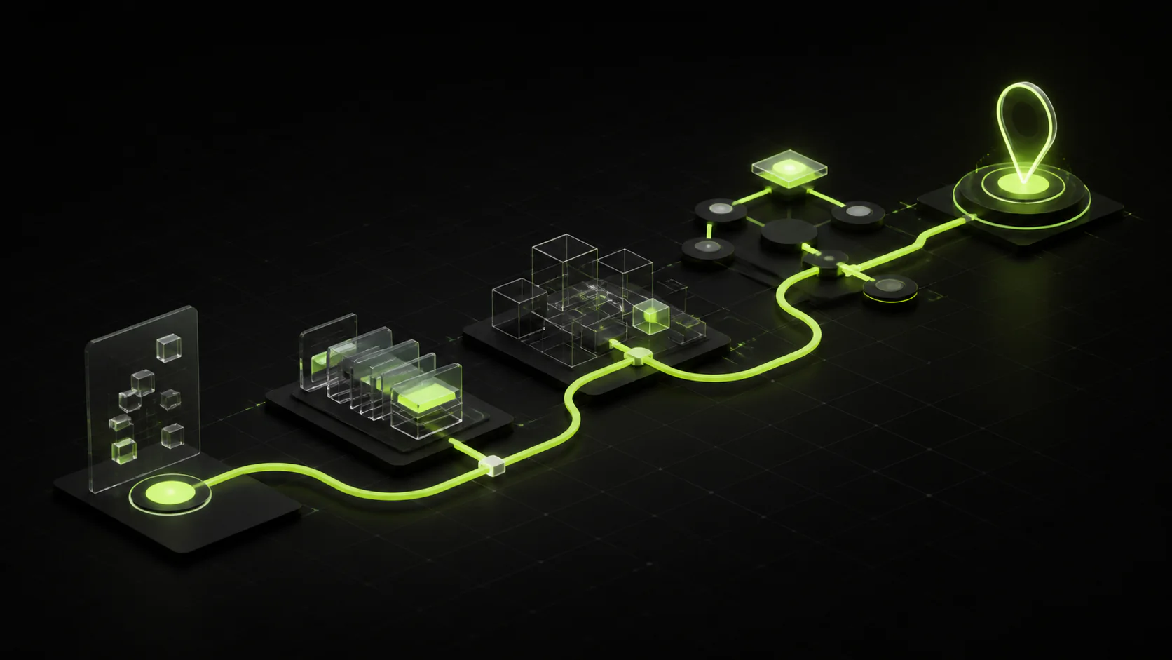 Ilustración 3D de la modalidad descubrimiento y roadmap