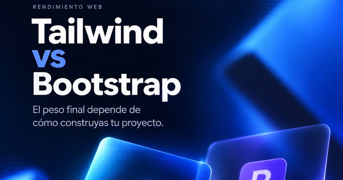 ¿Tailwind carga menos CSS que Bootstrap? Depende del build de producción