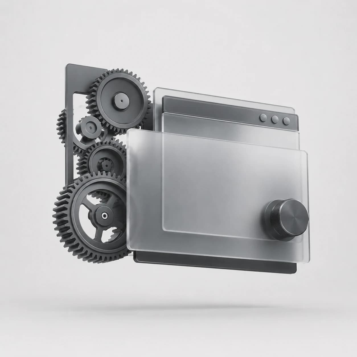 Custom Software 3D illustration of the custom software service