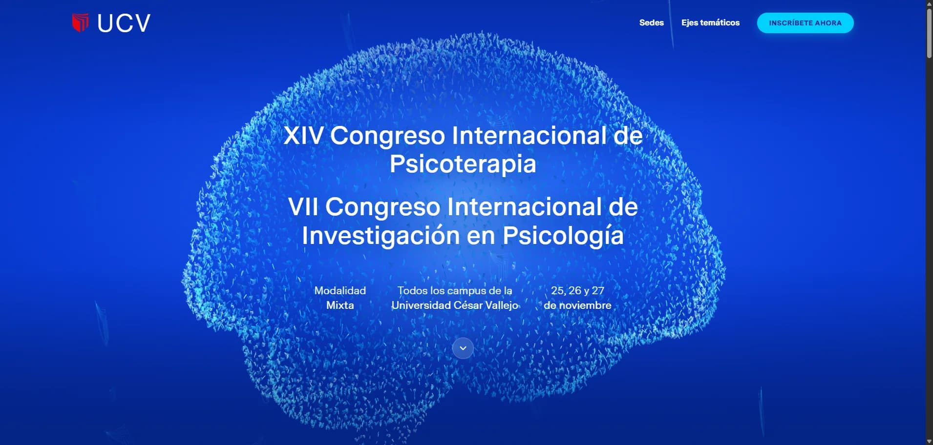 UCV International Congress of Psychotherapy and Psychology Research landing page UCV International Congress of Psychotherapy and Psychology Research landing page