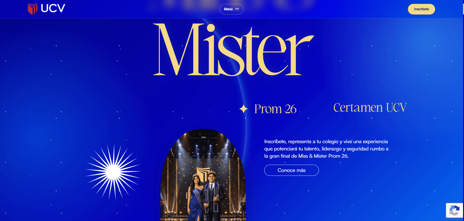 UCV Miss & Mister Prom 26 Landing Page UCV Miss & Mister Prom 26 Landing Page