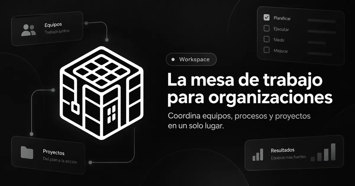 Portada de Mesa Digital, la mesa de trabajo para organizaciones